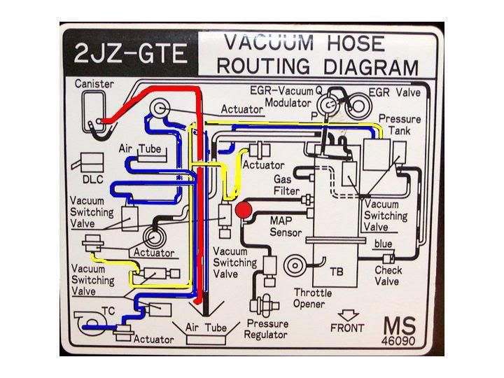 1jz vacuum Line Routing