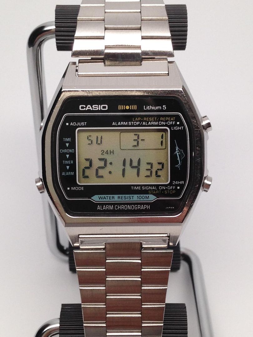 激レア CASIO H101 カジキ クロノグラフ 100m防水 - 時計