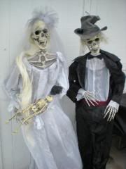 skeleton bride and groom Pictures, Images and Photos