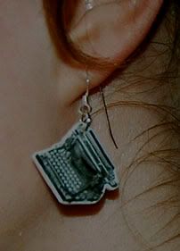 typewriter earring from Tilly Bloom