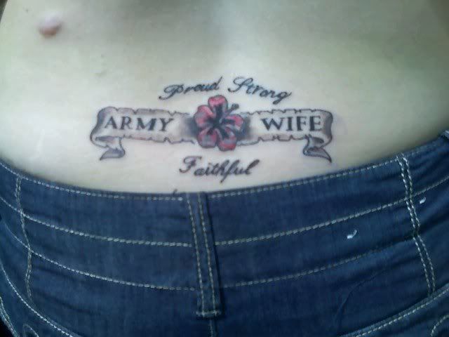 Army Wife Tattoo