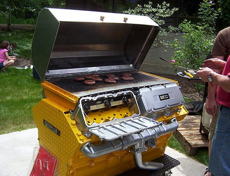 Chevy V8 stroker bbq grill and a lot of other badass grills (pics) S