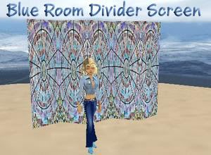 Blue room divider