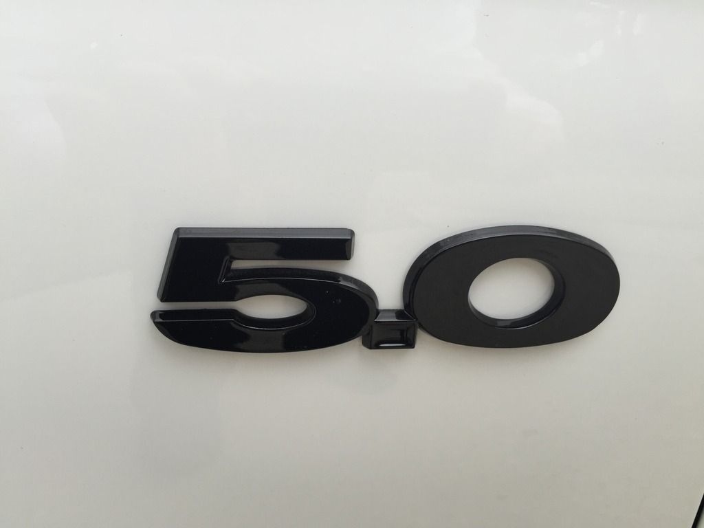 Painted Calipers & Emblems, Tinted Headlights (Black & White) 2015