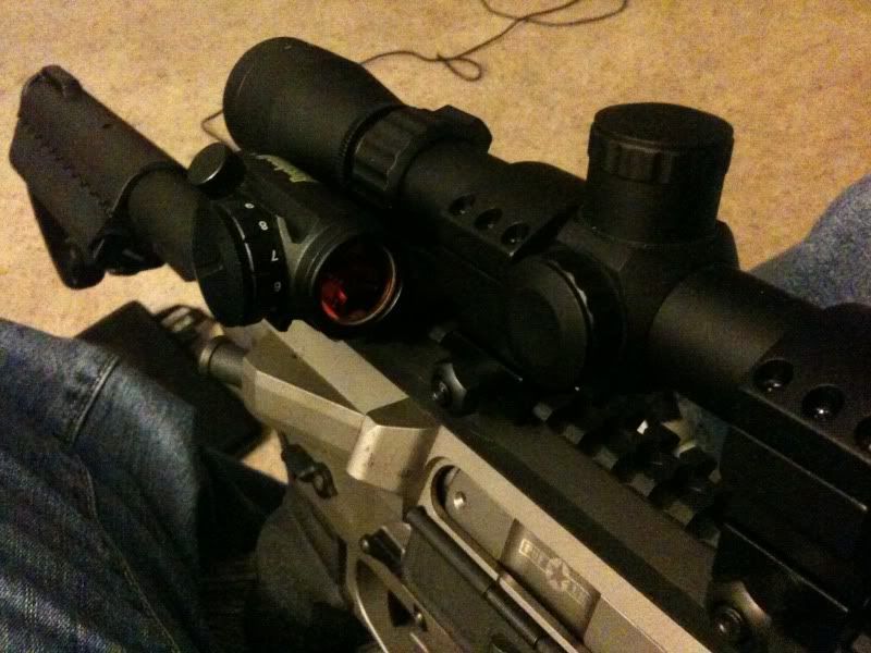 Scope and red dot setup on my .308 AR 1911Forum
