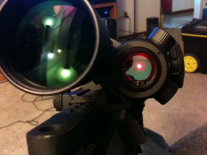 Scope and red dot setup on my .308 AR 1911Forum