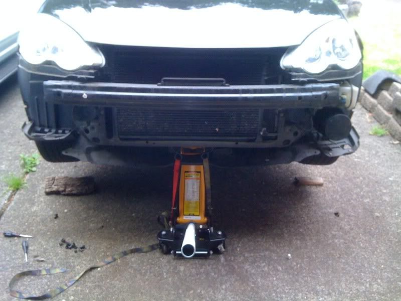 DIY bent radiator support easy fix Acura RSX, ILX and Honda EP3 Forum