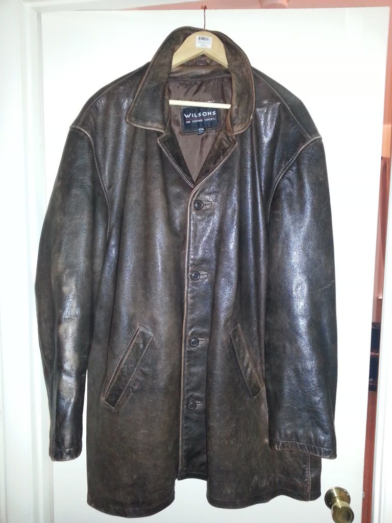 wilsons leather car coat