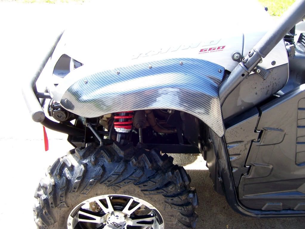 Super Atv CF Fender Flares Installed w/ Pics Yamaha Rhino Forum