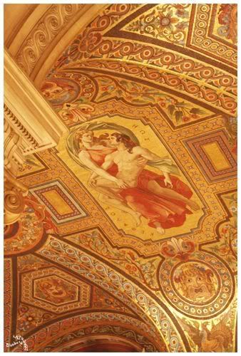 detail plafond opera garnier grand escalier