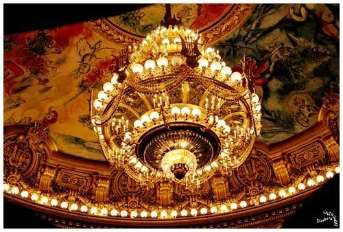 Le grand lustre plafond de Chagall opera garnier paris