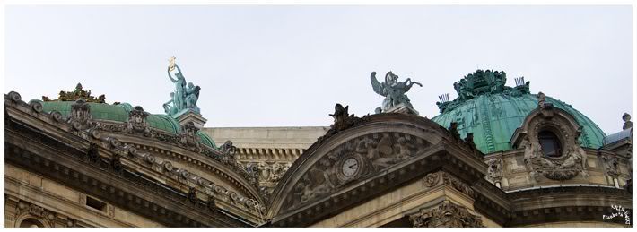 Apollon la Poésie et la Musique par Aimé Millet sommet opera garnier paris détails toits couverture en cuivre