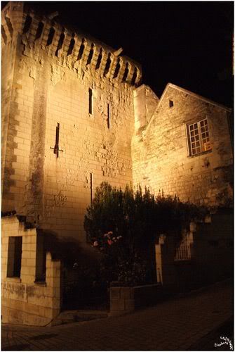 Loches la nuit près de l’accès à la Citadelle