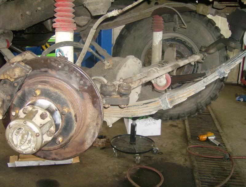 Toyota axle swap in a jeep cj #4