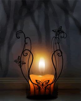 Animated Burning Candle
