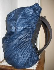 my little rucksack inside it's cagoule