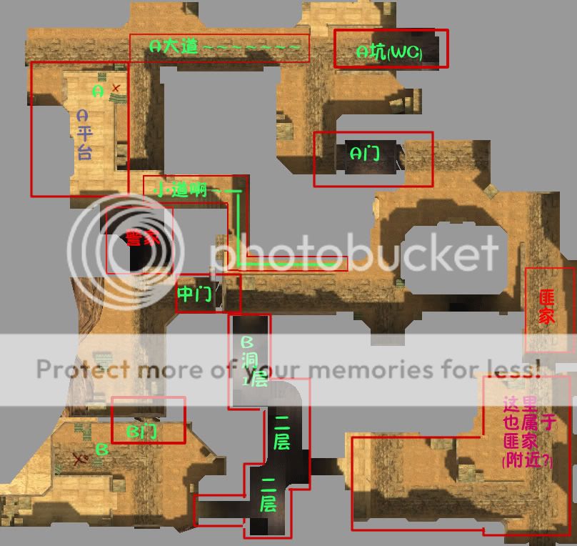 5里dust2地图里的全块画面!