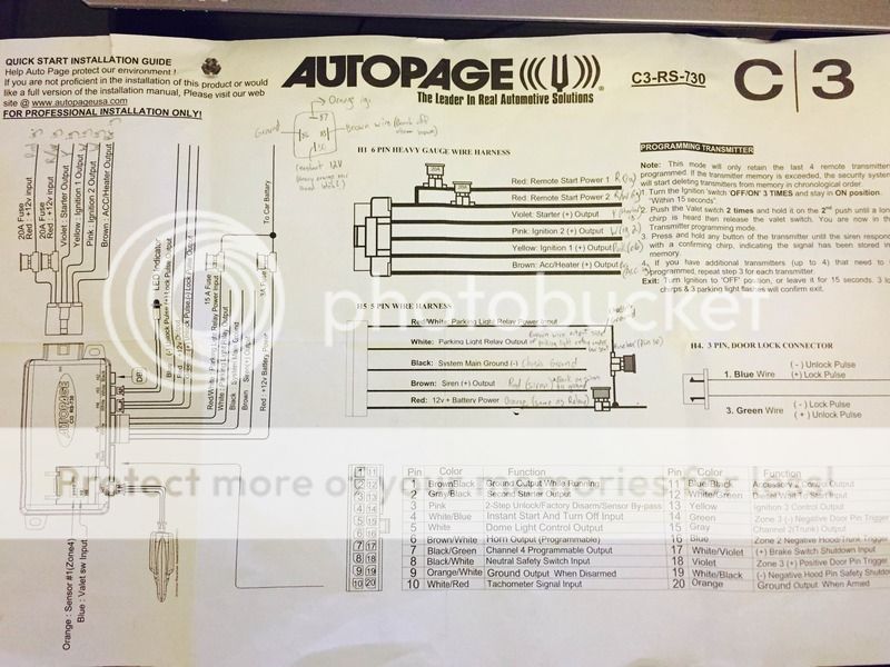 Autopage C3-RS-730 Brake Switch Shutdown -- posted image.